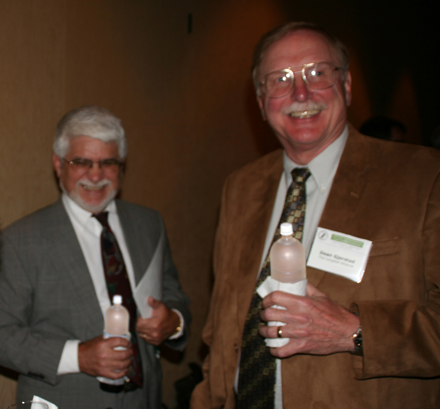 The visionary roles of Rhett Johnson (L) and Dean Gjerstad, co-founders of the Longleaf Alliance, were gratefully acknowledged
